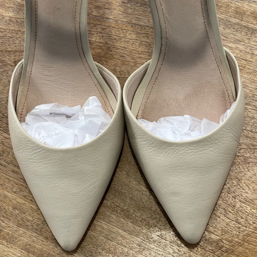 Louise et Cie Cream Women's Heels Leather 8.5 39